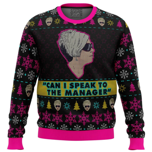 Karen Talks to Manager Meme Gifts For Family Holiday Christmas Ugly Sweater