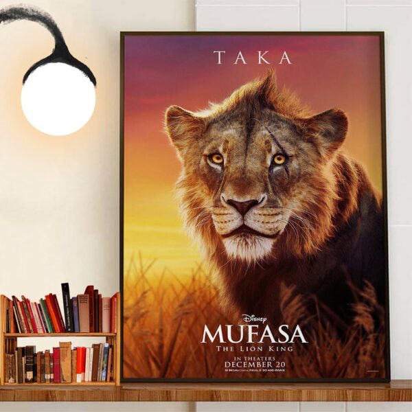 Kelvin Harrison Jr As Taka In Mufasa The Lion King Of Disney Release December 20th 2024 Home Decor Poster Canvas