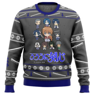 Kenshin Sprites Gifts For Family Holiday Christmas Ugly Sweater