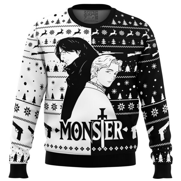 Kenzou And Johan Monster Gifts For Family Holiday Christmas Ugly Sweater