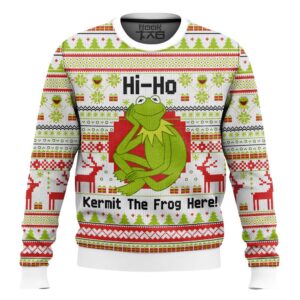 Kermit The Frog Here The Muppet Show Best Holiday Christmas Ugly Sweater Gifts For Family