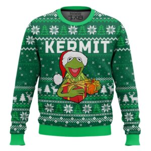 Kermit The Muppet Show Best Holiday Christmas Ugly Sweater Gifts For Family