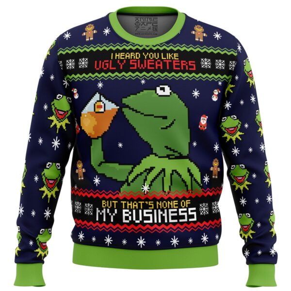 Kermit the Frog Gifts For Family Holiday Christmas Ugly Sweater