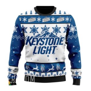 Keystone Light Ver 3 Christmas Best Holiday Christmas Ugly Sweater Gifts For Family