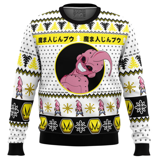 Kid Buu Face DBZ Gifts For Family Holiday Christmas Ugly Sweater