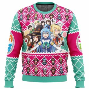 KonoSuba Gifts For Family Holiday Christmas Ugly Sweater