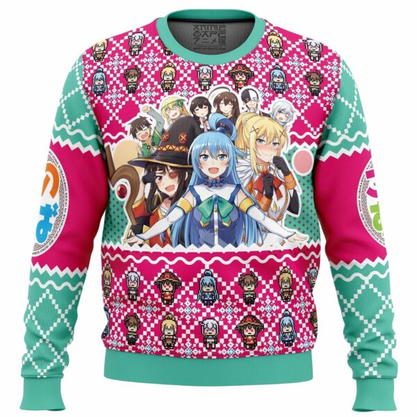 KonoSuba Gifts For Family Holiday Christmas Ugly Sweater