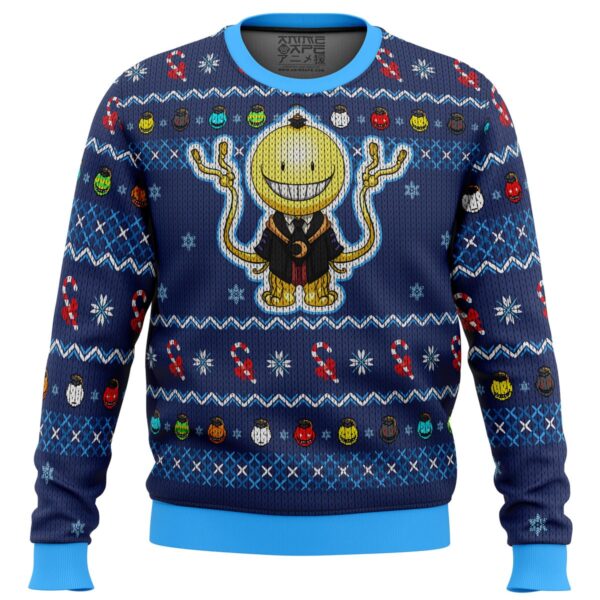 Koro Sensei Tentacles Assassination Classroom Gifts For Family Holiday Christmas Ugly Sweater