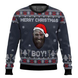 Kratos God of War Christmas Best Holiday Christmas Ugly Sweater Gifts For Family