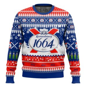 Kronenbourg 1664 United Kingdom Beer Best Holiday Christmas Ugly Sweater Gifts For Family