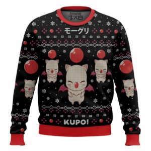 Kupo Moogle Final Fantasy Best Holiday Christmas Ugly Sweater Gifts For Family