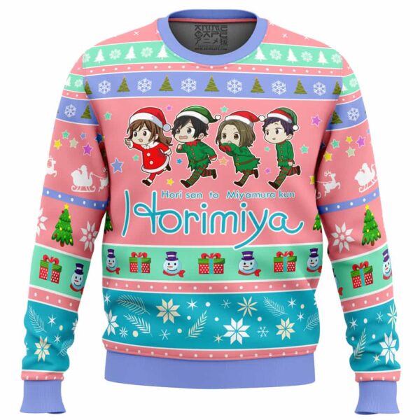 Kyouko And Friends Horimiya Gifts For Family Holiday Christmas Ugly Sweater