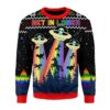 LGBT Bigfoot Best Gifts For Family For Holiday Christmas Ugly Sweater