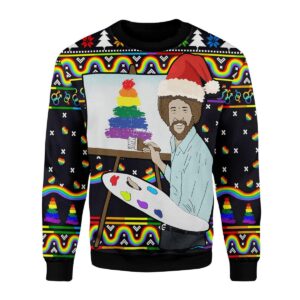 LGBT Painting Best Gifts For Family For Holiday Christmas Ugly Sweater