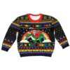 LGBT Unicorn I Don’t Give A Fk Best Gifts For Family For Holiday Christmas Ugly Sweater