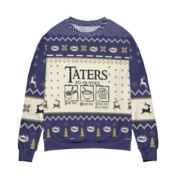 LOTR Taters Potatoes Ugly Christmas Sweatshirt