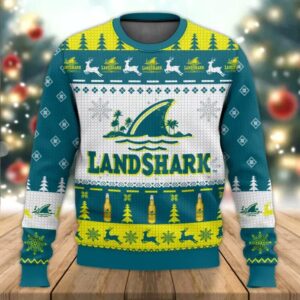 Landshark Lager Beer 3D Sweater Christmas Gift Gifts For Family Holiday Christmas Ugly Sweater