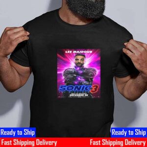 Lee Majdoub As Agent Stone In Sonic The Hedgehog 3 Official Poster Release December 20th 2024 Unisex T-Shirt