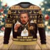 Leo Pointing Once Upon A Time Gifts For Family Holiday Christmas Ugly Sweater