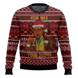 Leonardo DiCaprio meme How was your 2024 Christmas Best Holiday Christmas Ugly Sweater Gifts For Family