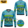 Leonardo TMNT Ugly Christmas Style Custom Best Holiday Christmas Ugly Sweater Gifts For Family