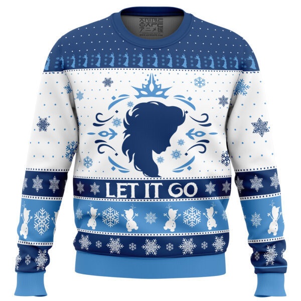 Let It Go Elsa Frozen Disney Gifts For Family Holiday Christmas Ugly Sweater