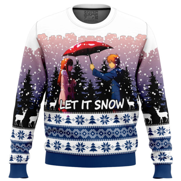 Let it Snow The Pet Girl Of Sakurasuo Gifts For Family Holiday Christmas Ugly Sweater