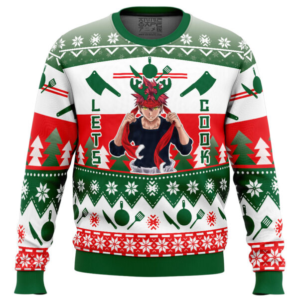 Lets Cook Food Wars Gifts For Family Holiday Christmas Ugly Sweater