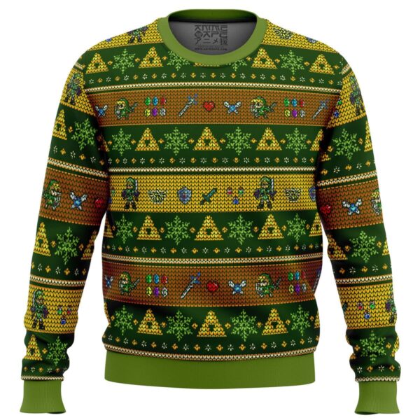 Link Adventure Zelda Gifts For Family Holiday Christmas Ugly Sweater