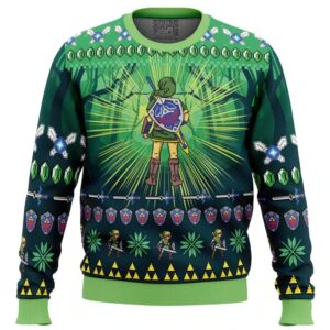 Link Zelda Gifts For Family Holiday Christmas Ugly Sweater