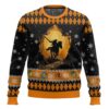 Link the Legend of Zelda Hero Sunset Best Holiday Christmas Ugly Sweater Gifts For Family