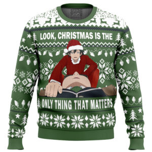 Look Christmas Is The Only Thing That Matters My Teen Romantic Comedy SNAFU TOO Gifts For Family Holiday Christmas Ugly Sweater