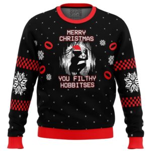 The Lord Of The Rings Filthy Hobitses Gifts For Family Holiday Christmas Ugly Sweater