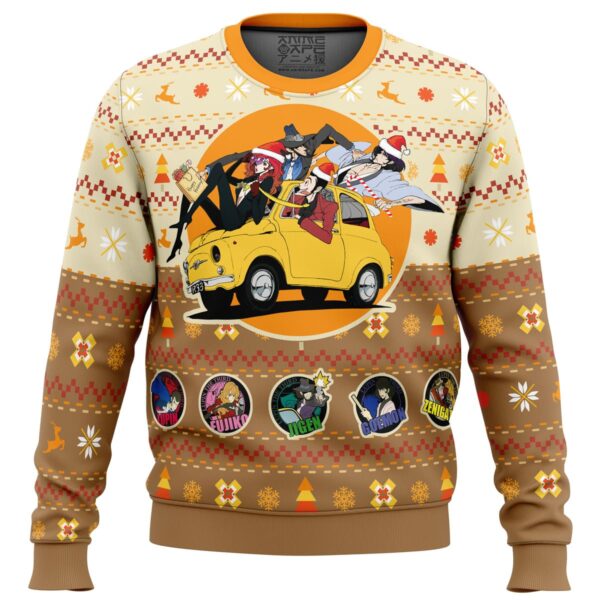 Lupin the 3rd Happy Trip Gifts For Family Holiday Christmas Ugly Sweater