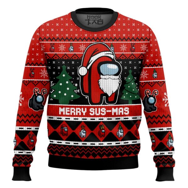 MERRY SUS MAS Among Us Best Holiday Christmas Ugly Sweater Gifts For Family