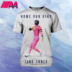 MLB Jake Skole Achieves Home Run King Title With 12 Home Runs In 2024 All Over Print Shirt