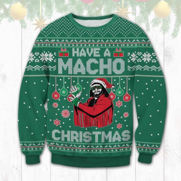 Macho Man Randy Savage Best Holiday Christmas Ugly Sweater Gifts For Family