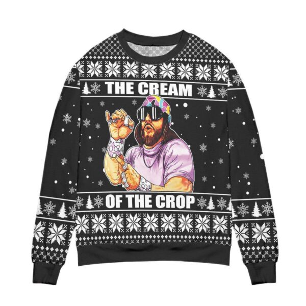 Macho Man Randy Savage The Cream Of The Crop Best Holiday Christmas Ugly Sweater Gifts For Family