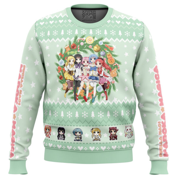 Magical Girls Puella Magi Madoka Magica Gifts For Family Holiday Christmas Ugly Sweater