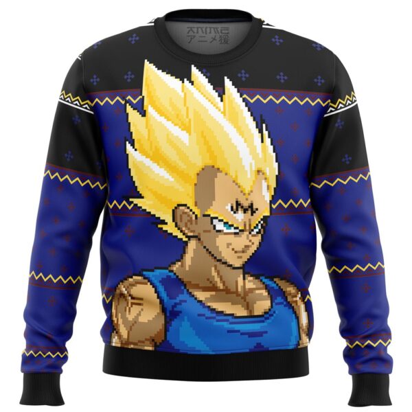 Majin Vegeta DBZ Gifts For Family Holiday Christmas Ugly Sweater