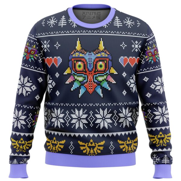 Majora’s Mask Zelda Gifts For Family Holiday Christmas Ugly Sweater