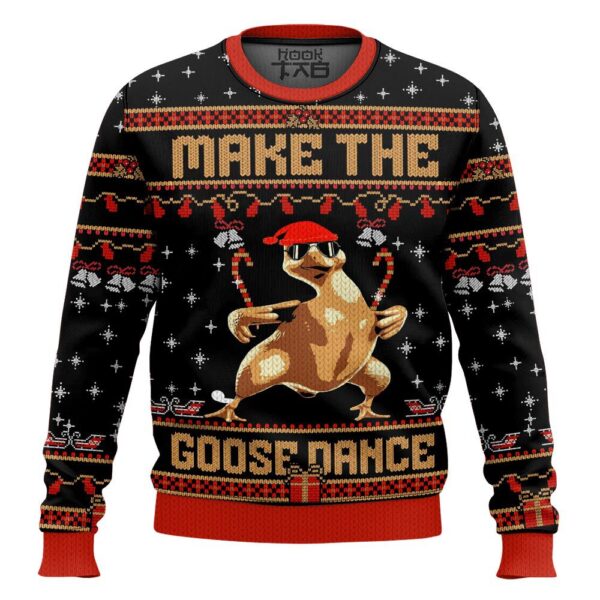 Make The Goose Dance Funny Christmas Best Holiday Christmas Ugly Sweater Gifts For Family