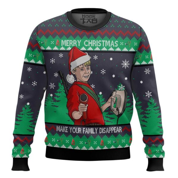 Make Your Family Disappear Home Alone Best Holiday Christmas Ugly Sweater Gifts For Family