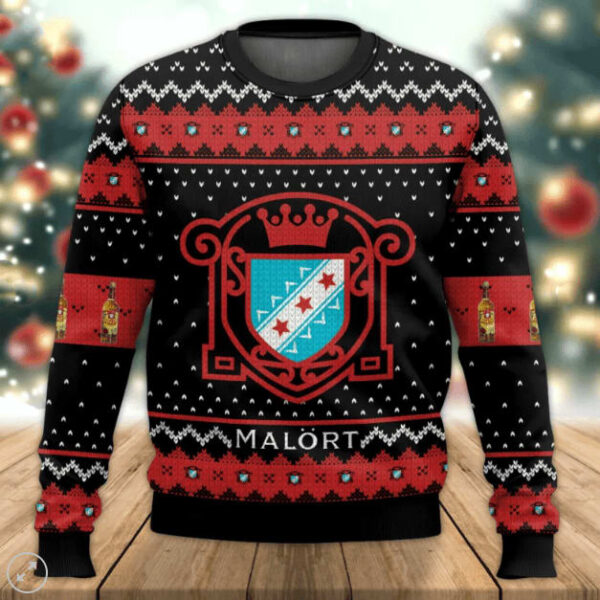 Malort Drink Gifts For Family Holiday Christmas Ugly Sweater