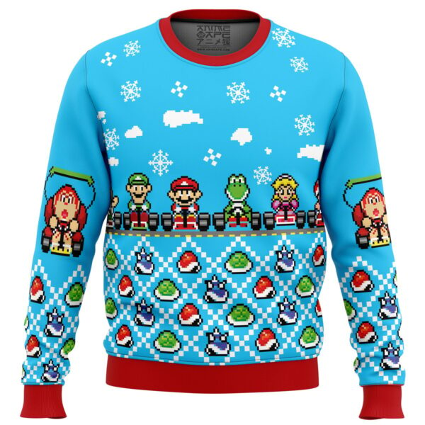 Mario Kart Gifts For Family Holiday Christmas Ugly Sweater