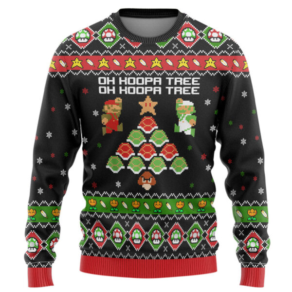 Mario Koopa Tree Custom Gifts For Family Holiday Christmas Ugly Sweater