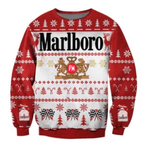 Marlboro Gifts For Family Holiday Christmas Ugly Sweater