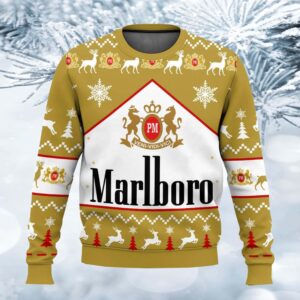 Marlboro Gold Gifts For Family Holiday Christmas Ugly Sweater