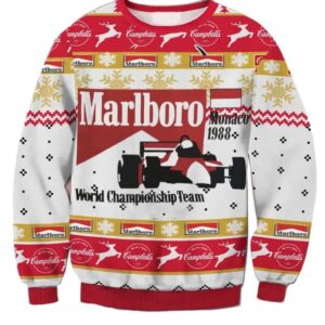 Marlboro Monaco 1988 Gifts For Family Holiday Christmas Ugly Sweater