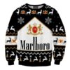 Marlboro Racing Gifts For Family Holiday Christmas Ugly Sweater